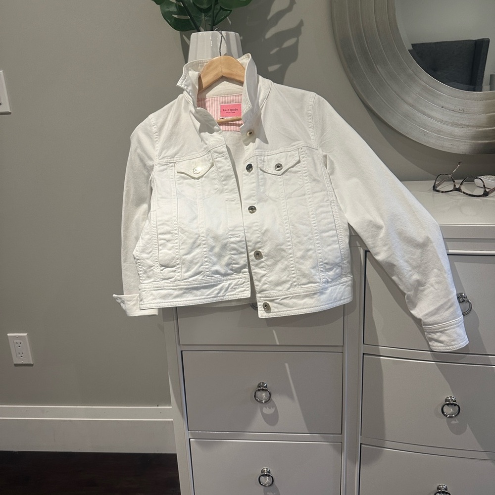 Kate Spade white Jean jacket